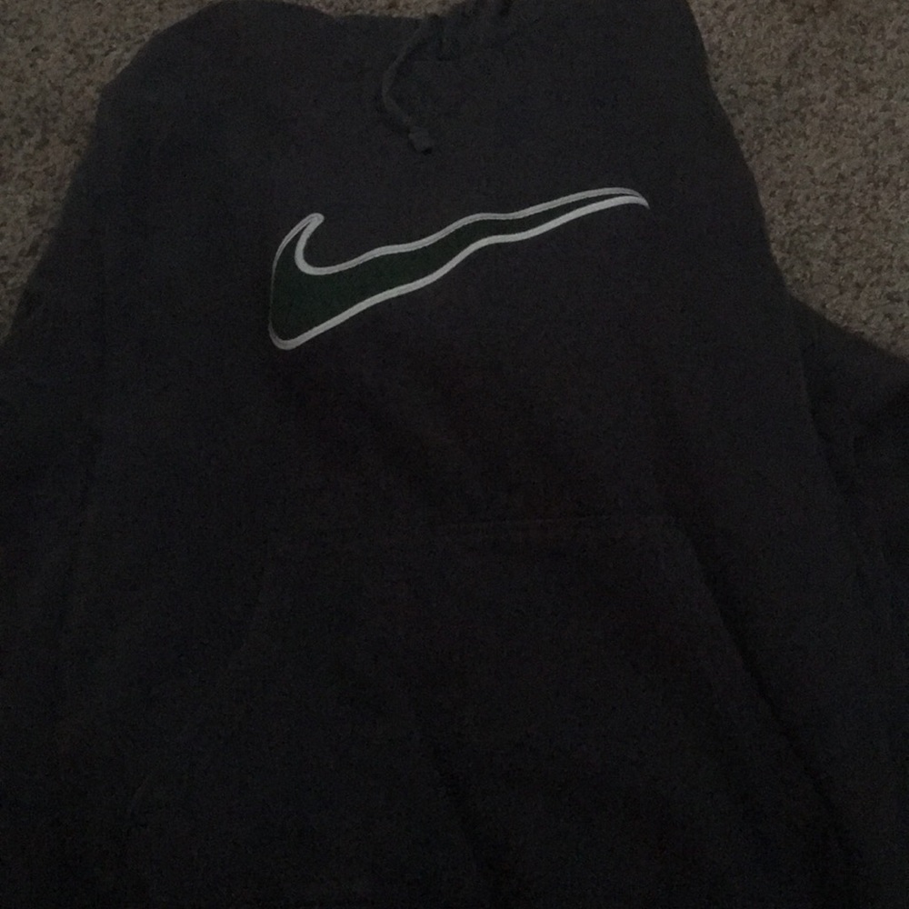 Nike hoodie grey and green men’s medium